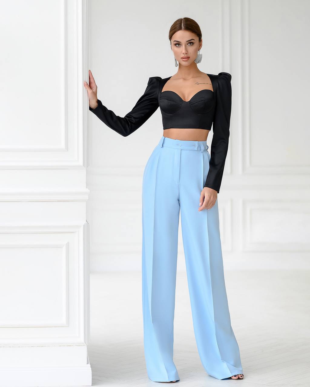 Dense Royal Mango Satin Blouse Top for Women in Multiple Colors