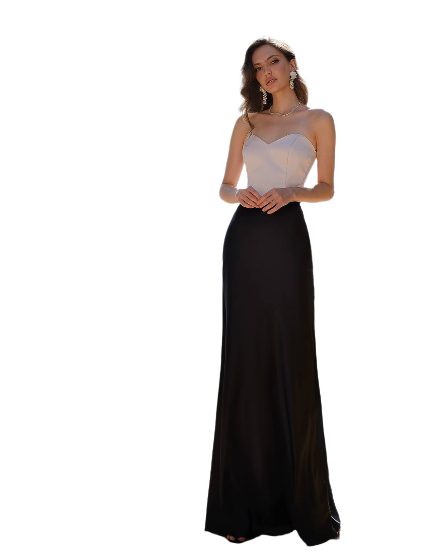 Premium Pandora Satin Skirt for Women Black Long Elegant