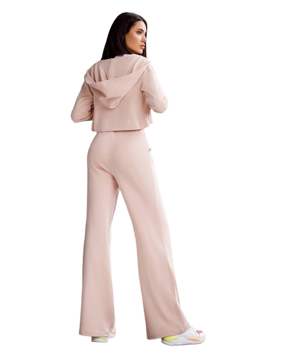 Womens Light Pink Two Piece Suit Turkish Fabric