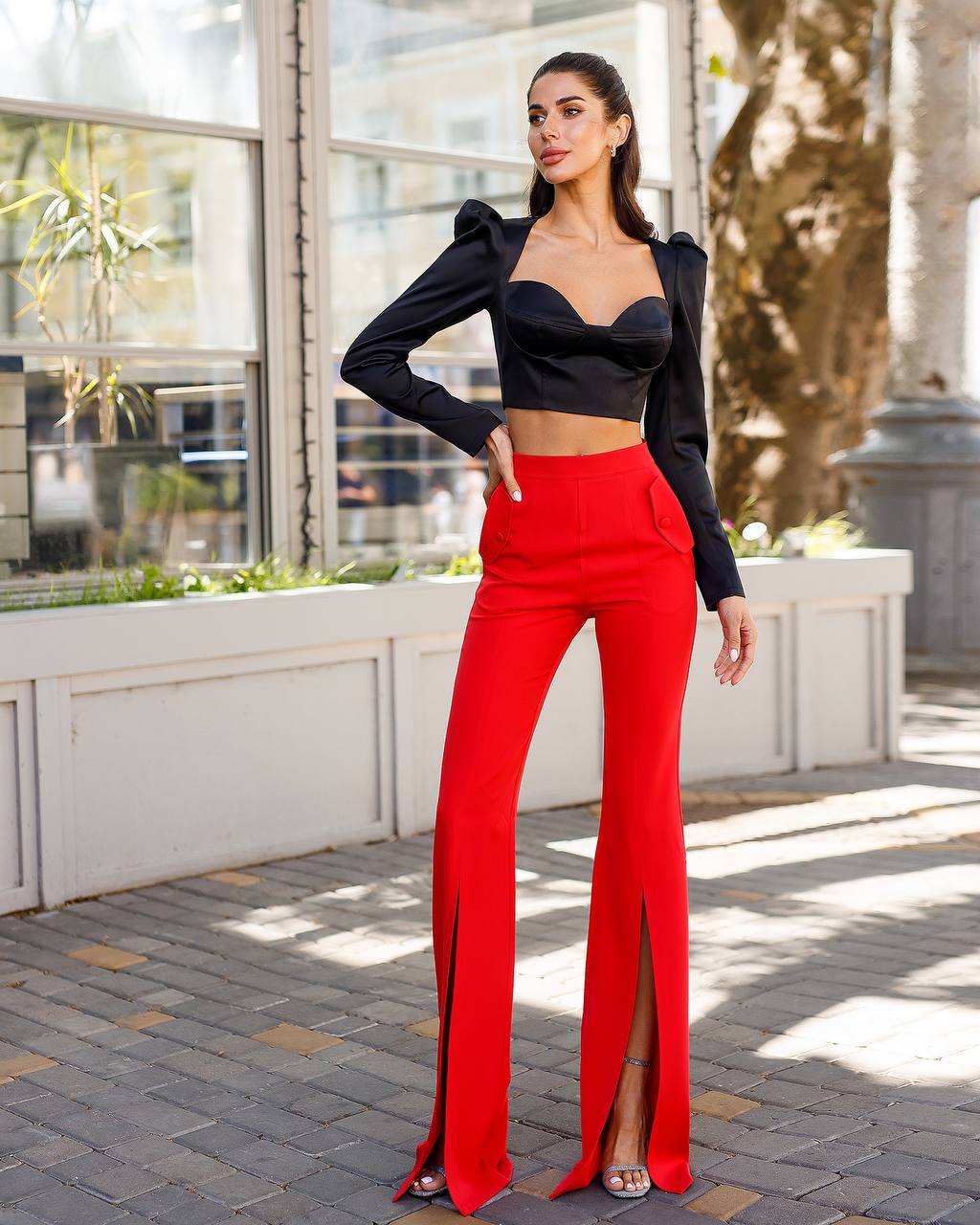 Dense Royal Mango Satin Blouse Top for Women in Multiple Colors