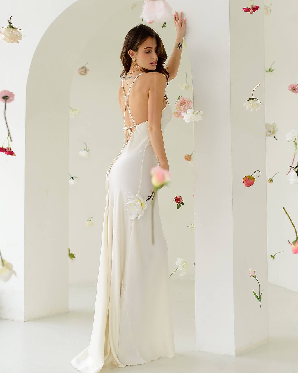 Elegant Satin Dress-Slip for Women in Multiple Colors