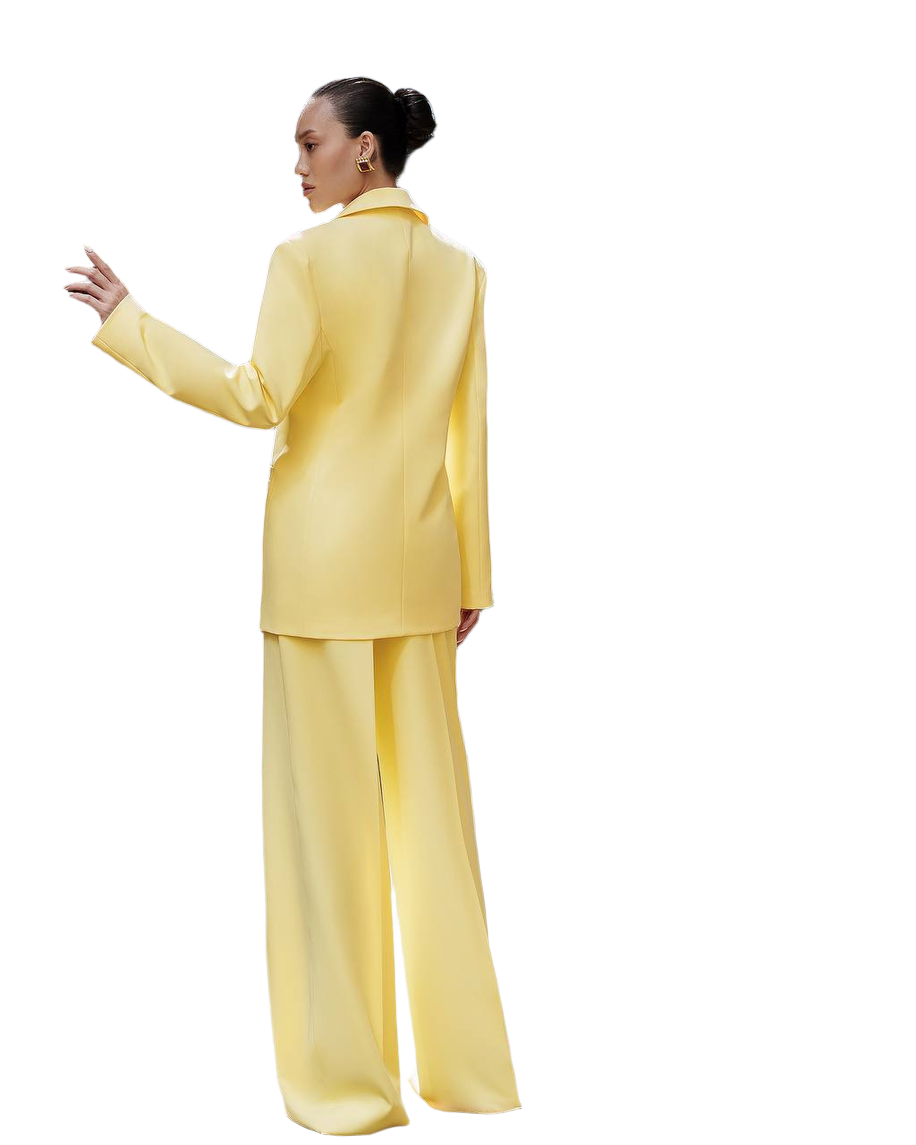 Premium Diagonal Suiting Crepe Womens Suit Jacket and Trousers
