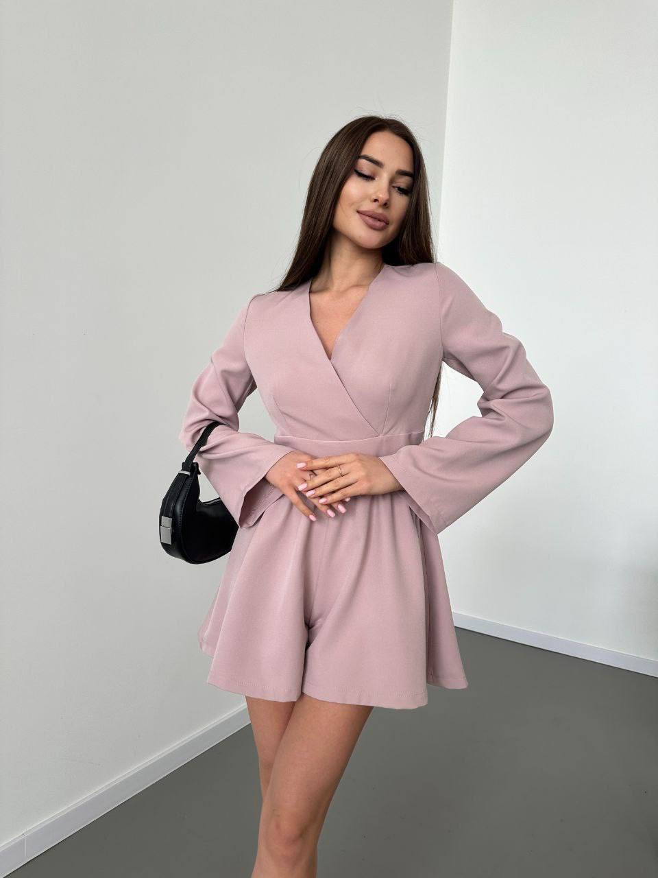 Stylish Pink Long Sleeve Women's Jumpsuit for Everyday and Special Occasions