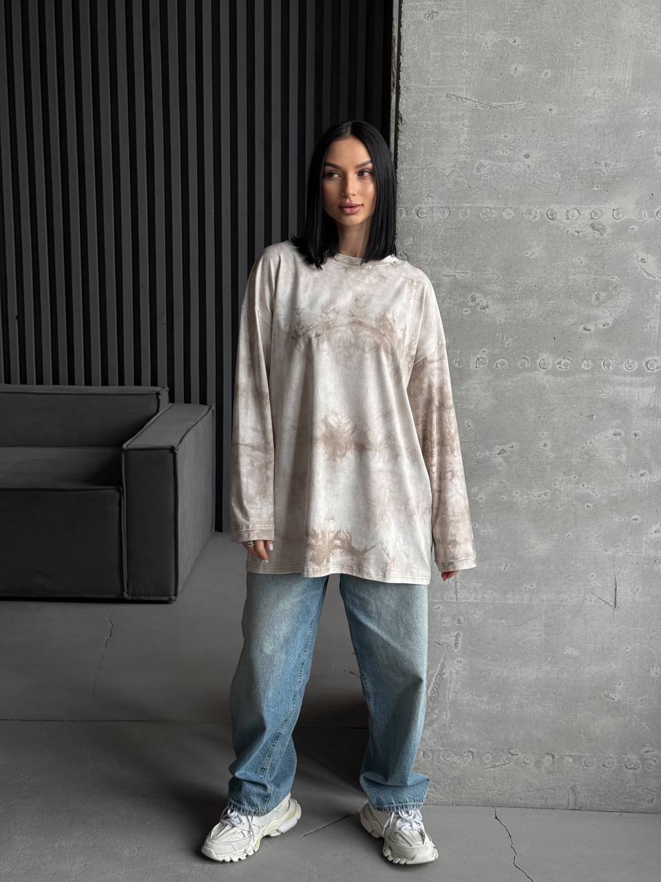 Stylish Tie Dye Sweatshirt in Trendy Colors Premium Cotton