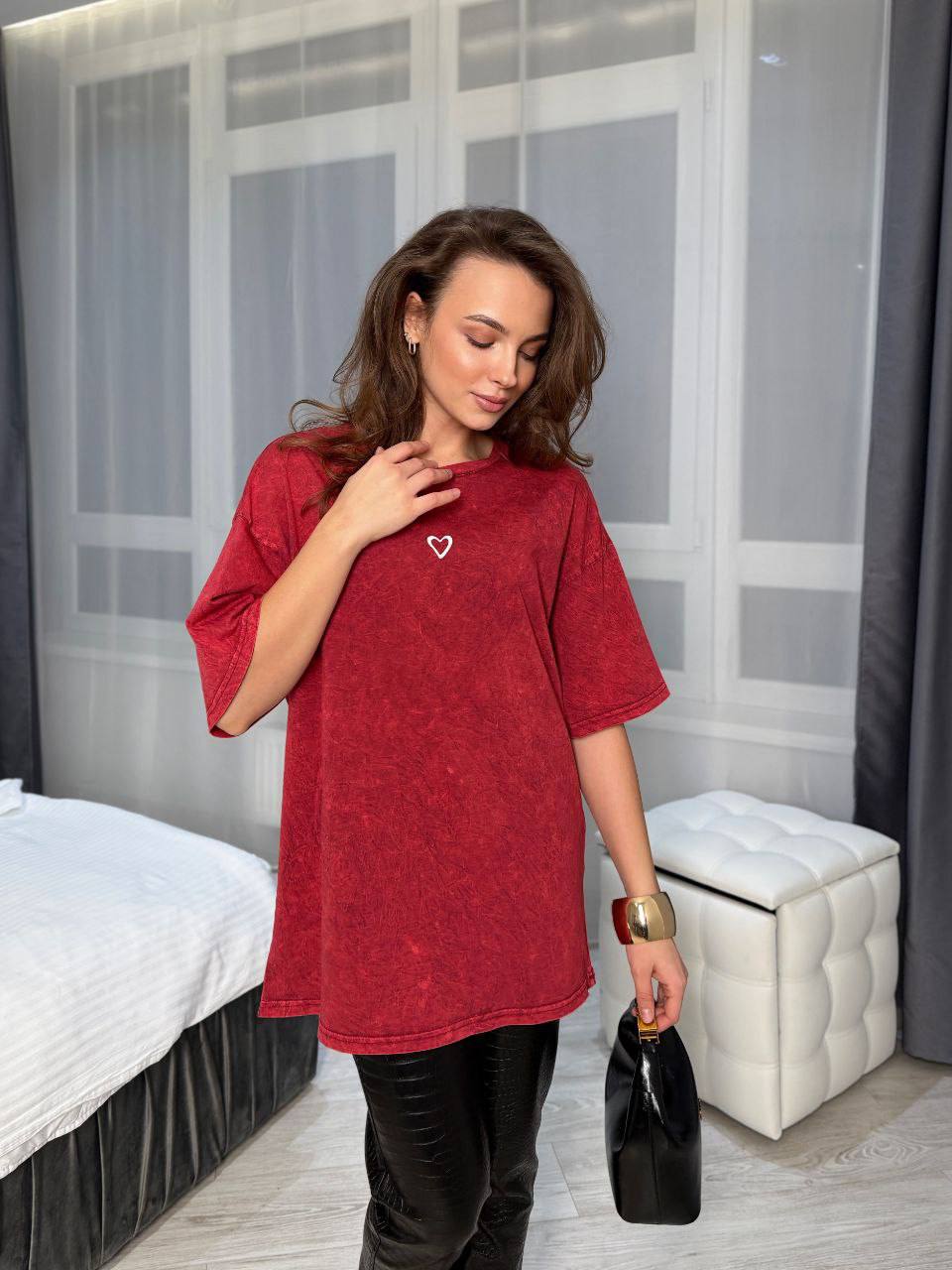 Womens Oversized Tie-Dye T-Shirt 100 Percent Cotton