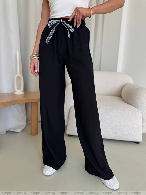 Lightweight Black Linen Pants for Casual Walks