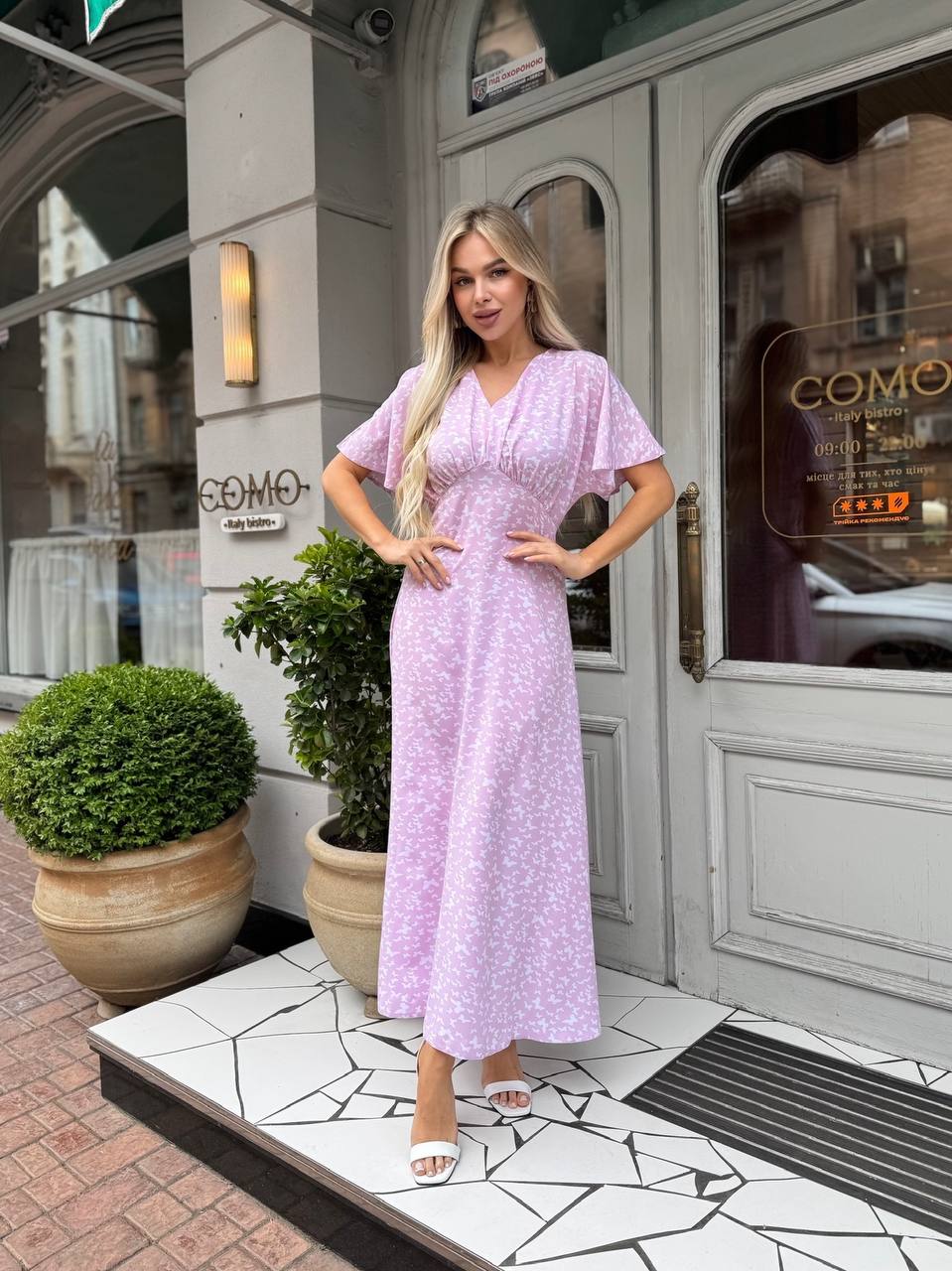 Lightweight Midi Dress for Summer Walks in Soft Fabric