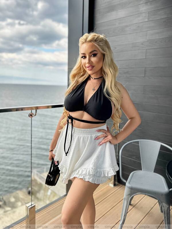 White Summer Shorts Skirt for Women Light Fabric