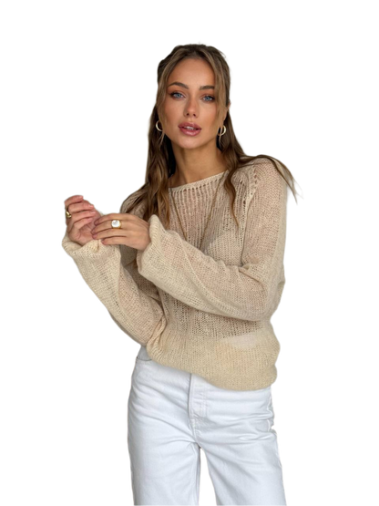 Seamless Mohair Womens Sweater Light Soft Luxury Quality