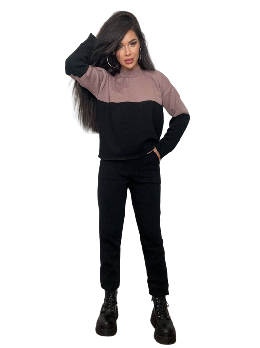 Womens Knit Polovynky Suit Wool Acrylic Blend One Size