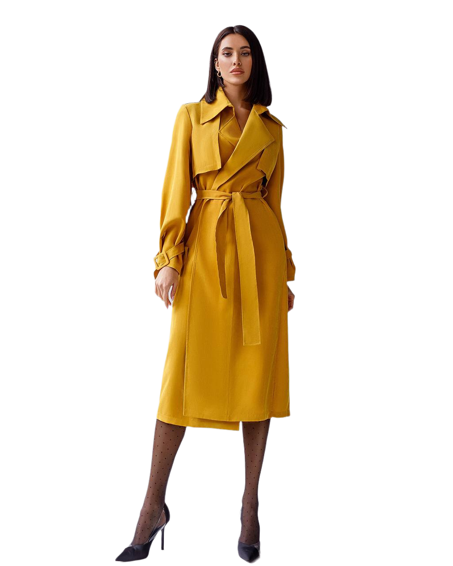 Trench Coat Classic Stylish Cotton Parka for Women in Various Colors