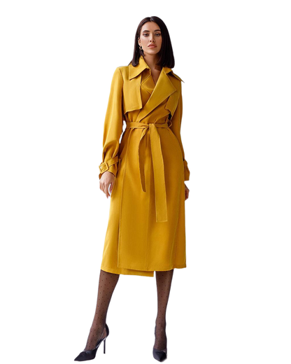 Trench Coat Classic Stylish Cotton Parka for Women in Various Colors