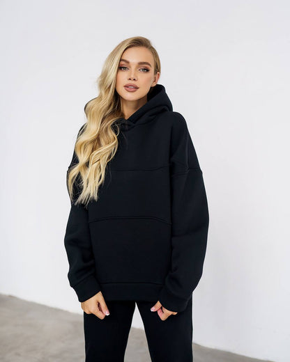 Womens Lux Triple-Knit Fleece Hoodie and Jogger Suit