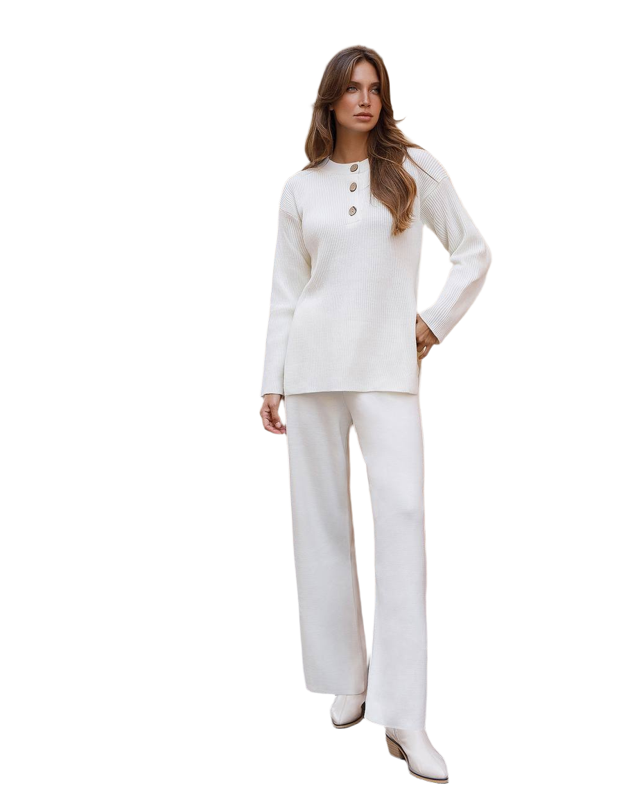 Stylish Premium Yarn Sweater and Pants Set for Comfort and Fashion