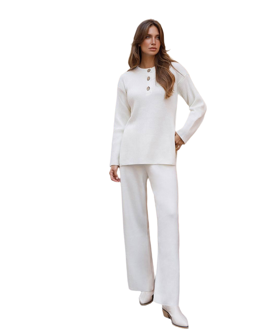 Stylish Premium Yarn Sweater and Pants Set for Comfort and Fashion