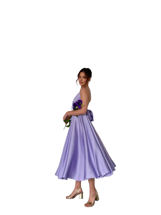 Esmeralda Elegant Sun Skirt Dress for Women in Lilac
