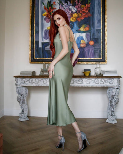 Elegant Slip Dress for Any Occasion Stylish Cowl Neck Fashion
