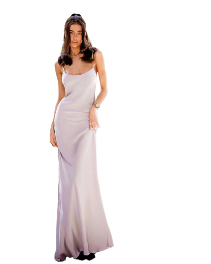 Elegant Silk Slip Dress for Women in Black Green and Silver