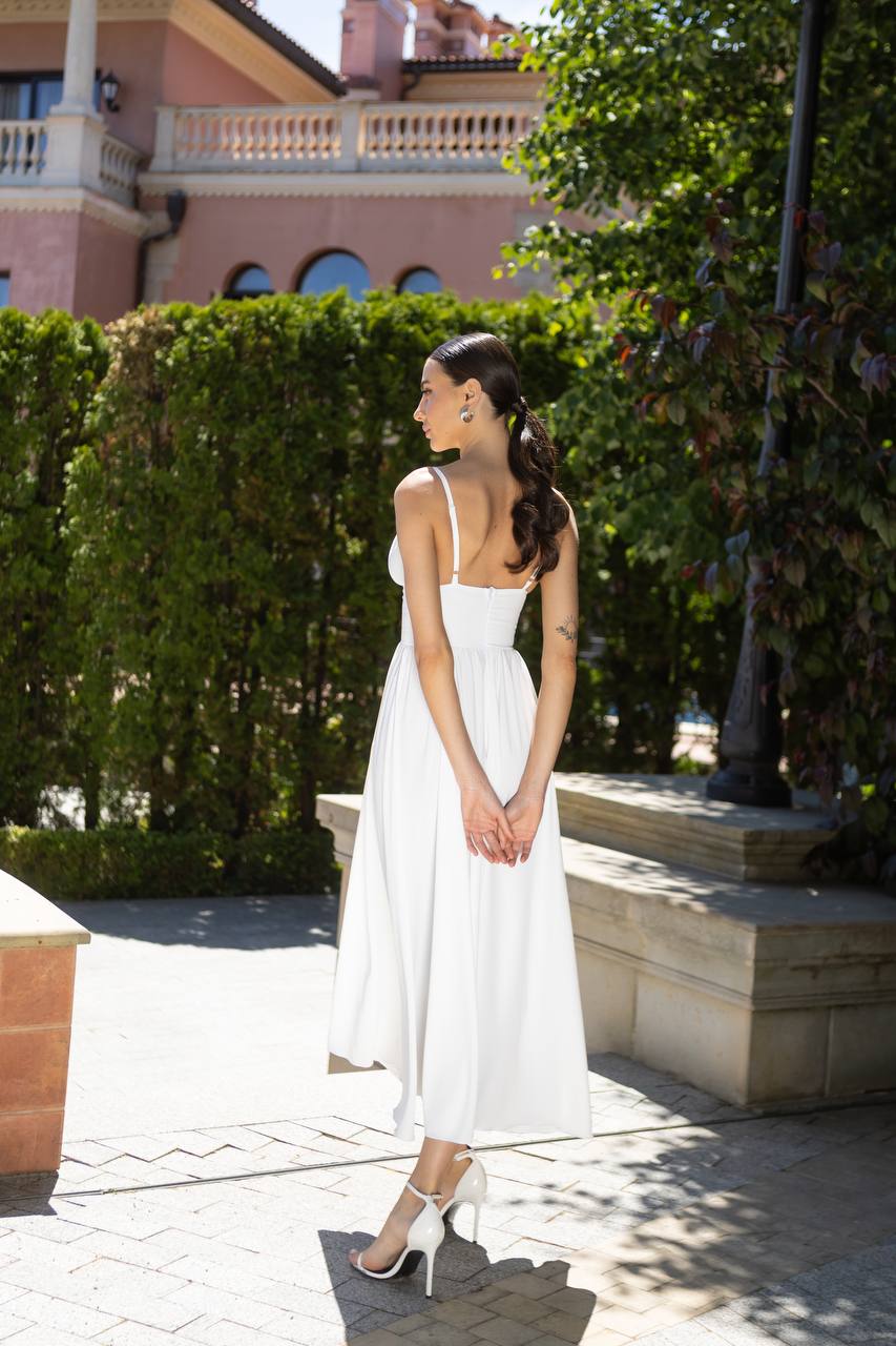 Sany Elegant Midi Dress in Premium Las Vegas Knitwear