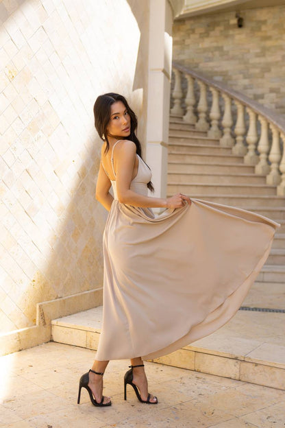 Sany Elegant Maxi Dress Premium Las Vegas Knitwear Multiple Colors