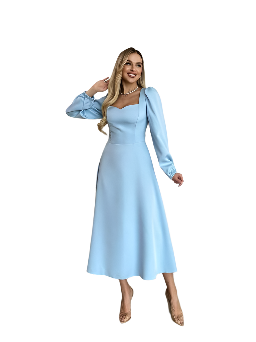 Elegant Midi Dress for Any Occasion - Perfect for Weddings, Parties, or Daily Wear