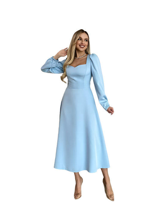 Elegant Midi Dress for Any Occasion - Perfect for Weddings, Parties, or Daily Wear