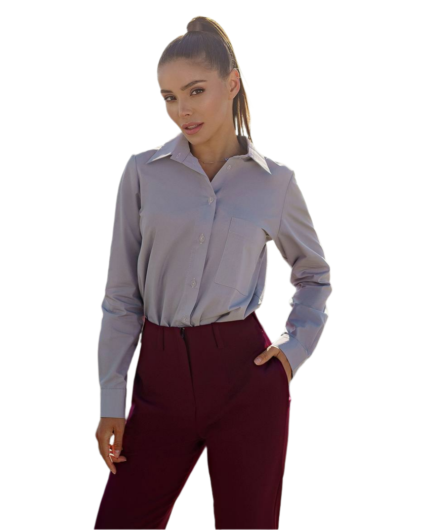 Stylish Womens Button-Up Shirt in Various Colors