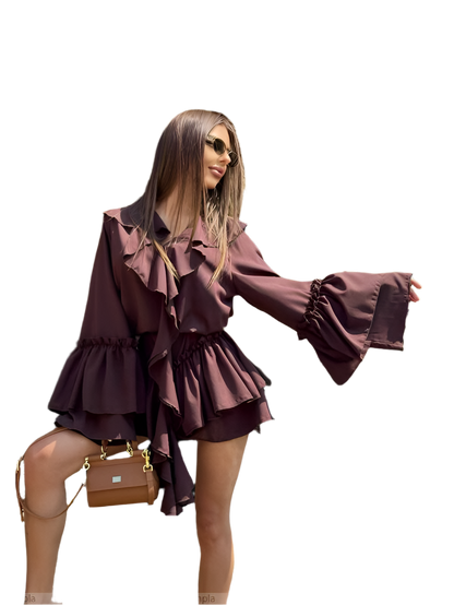 Boho Style Dress Super Soft Fabric Ruffle Design