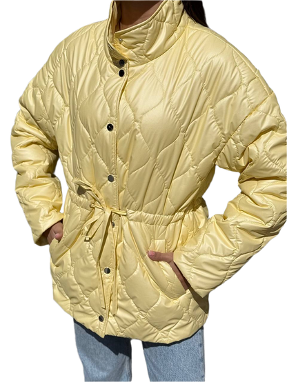 Womens Oversized Quilted Jacket Water-Repellent Warm Insulated Coat
