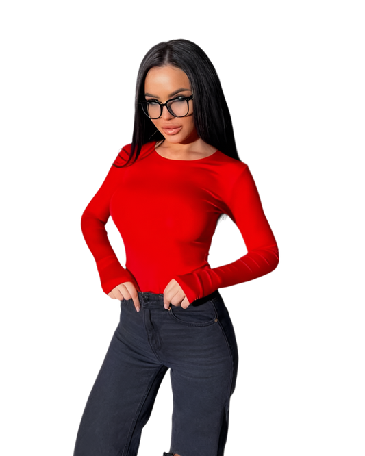 Stylish Basic Longsleeve with Thumbhole in Multiple Colors