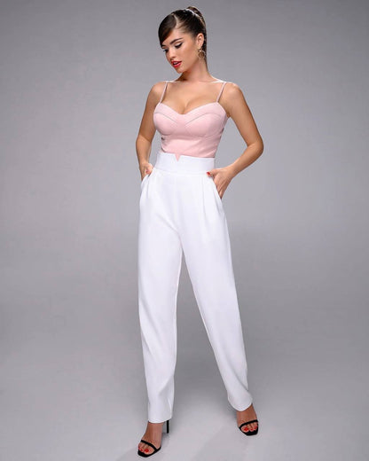 Women's Satin Crop Top in Lavender with Thin Straps