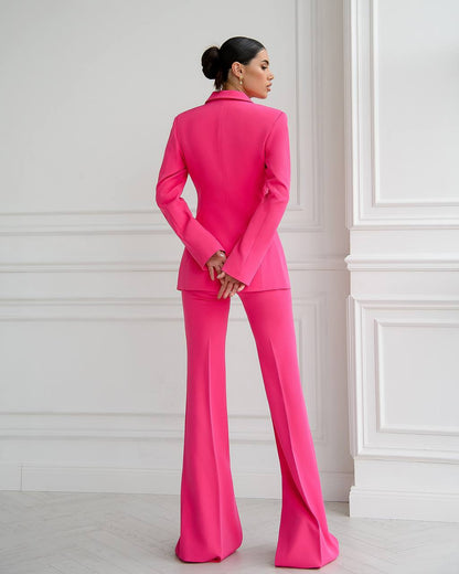 Premium Women's Diagonal Suit Crepe in Raspberry Color