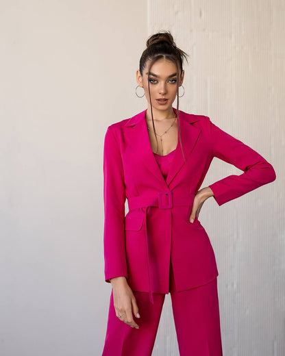 Stylish Pink Suit Set for Women Ideal for Weddings or Formal Events