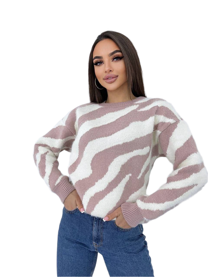 Warm Soft Furry Yarn Sweater for Women