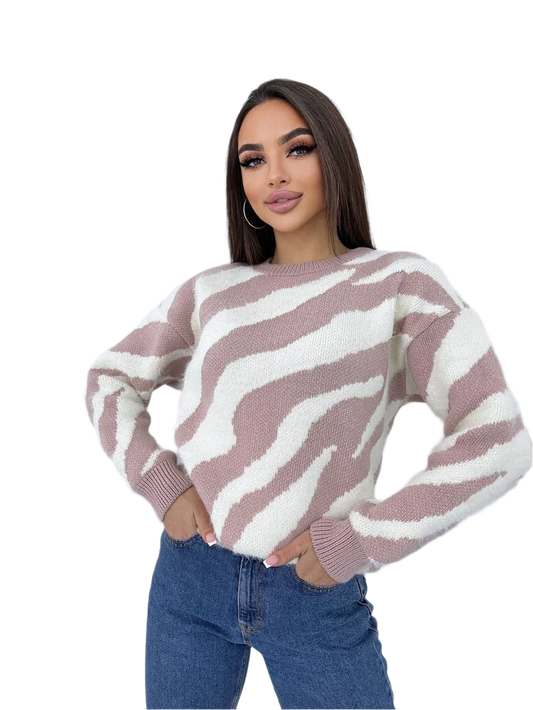 Warm Soft Furry Yarn Sweater for Women