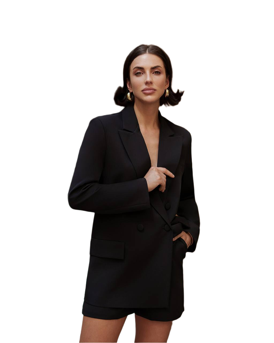 Womens Premium Suit Blazer with Lining and Shorts
