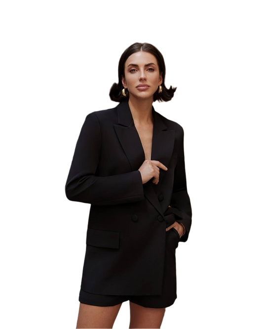 Womens Premium Suit Blazer with Lining and Shorts