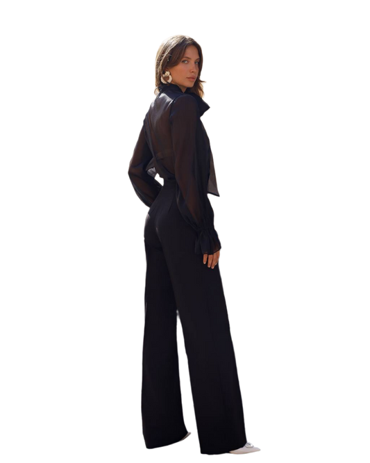 Premium Diagonal Costume Crepe Women's Trousers