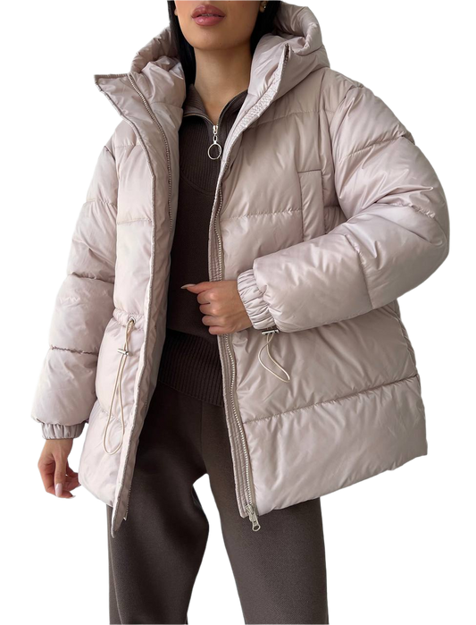 Warm Winter Down Jacket Gloria for Women Windproof Raincoat Fabric Aero-Down Filling