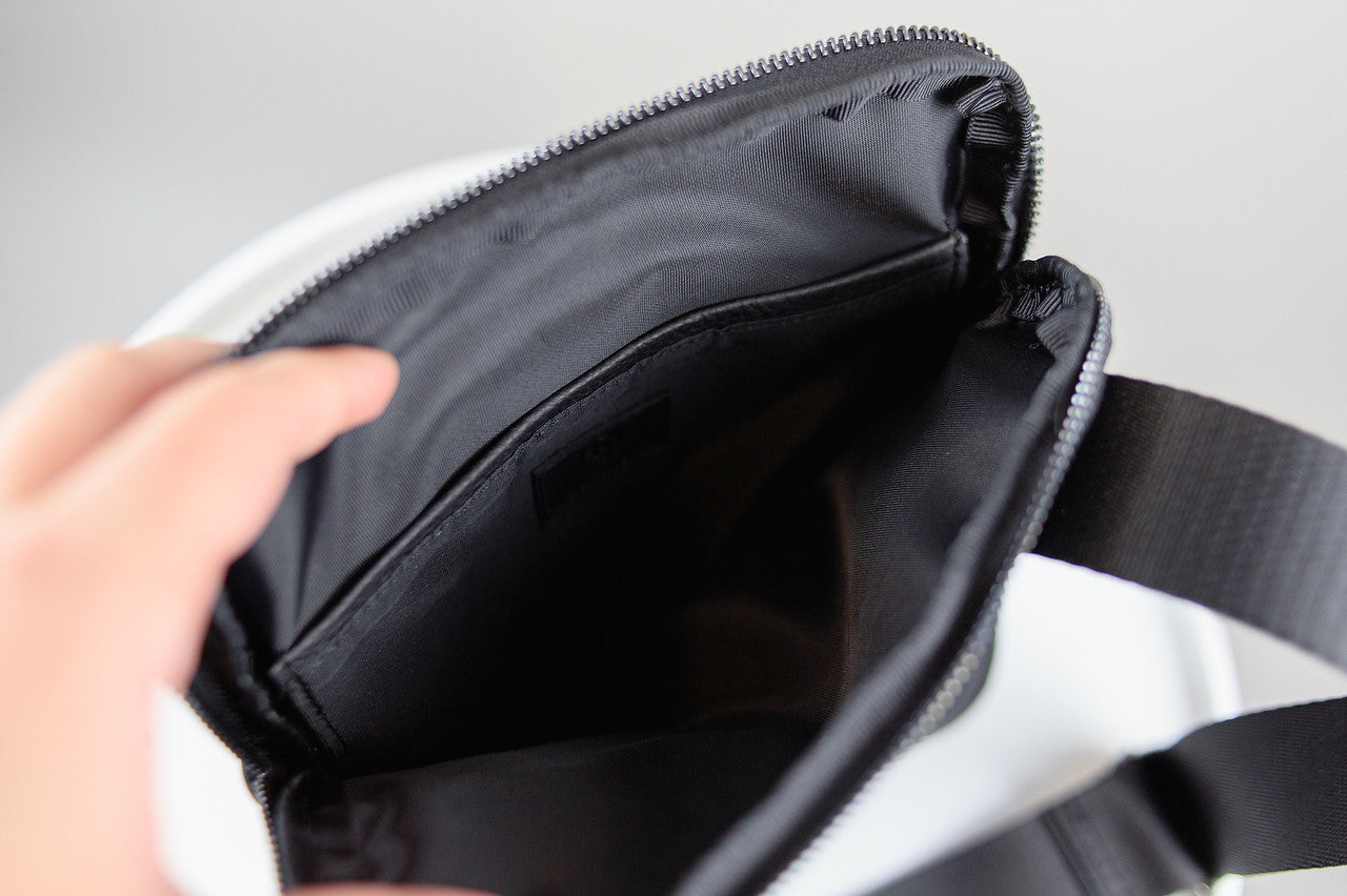 Mens Handmade Leather Crossbody Bag Black Messenger Shoulder Bag