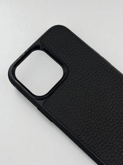 Handmade Black Flotar Leather Phone Case Shockproof Polycarbonate Gift for Him