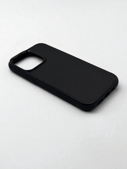 Handmade Black Flotar Leather Phone Case Shockproof Polycarbonate Gift for Him