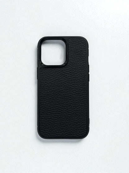 Handmade Black Flotar Leather Phone Case Shockproof Polycarbonate Gift for Him