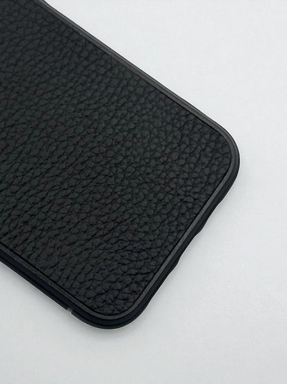 Handmade Black Flotar Leather Phone Case Shockproof Polycarbonate Gift for Him