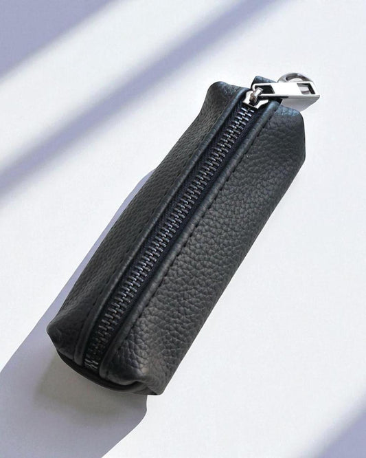 Handmade Genuine Grain Leather Key Holder Premium Zippered Key Case Ideal Gift For Him