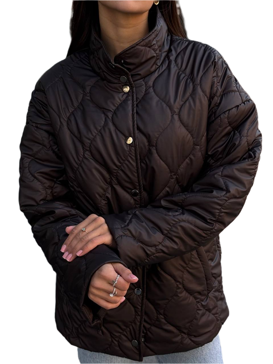 Womens Oversized Quilted Jacket Water-Repellent Thinsulate Insulation