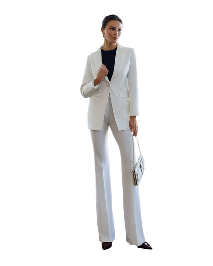 Elegant Women's Suit Verona Fabric Jacket and Trousers