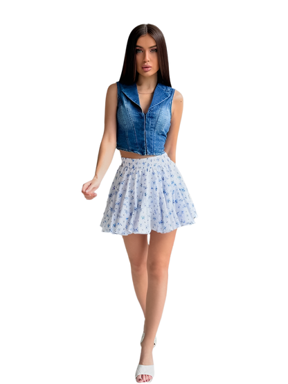 Trendy Women's Skirt-Shorts Spring Summer 2025 Lightweight Soft Print