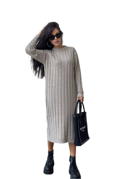 Warm Straight Cut Women Dress Phoebe One Size Knitwear
