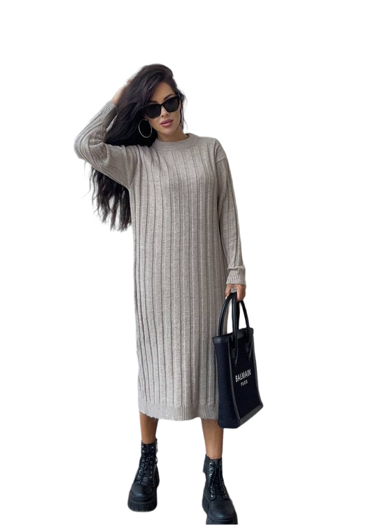 Warm Straight Cut Women Dress Phoebe One Size Knitwear